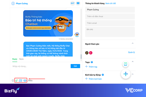 Gửi file dung lượng lớn qua messenger