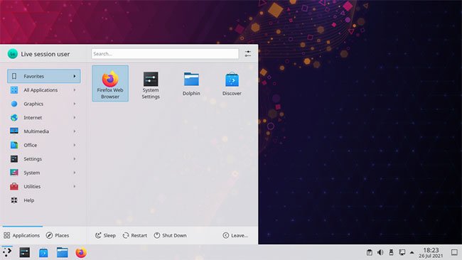 Giao diện người dùng KDE