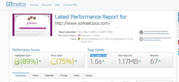 test-toc-do-trang-web-GTmetrix