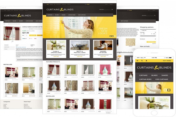 Các mẫu thiết kế website bán rèm cửa chuyên nghiệp, ấn tượng