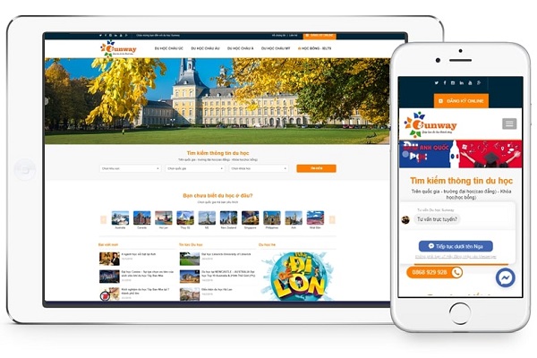 Các mẫu thiết kế website du học nổi bật, ấn tượng
