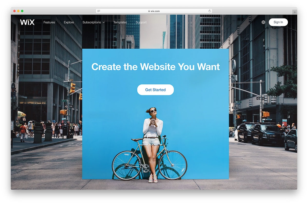 nền tảng thiết kế website Wix