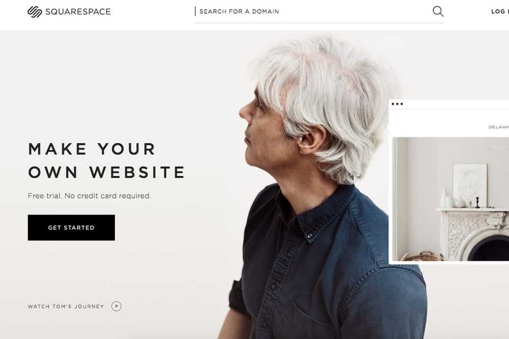 nền tảng thiết kế website Squarespace