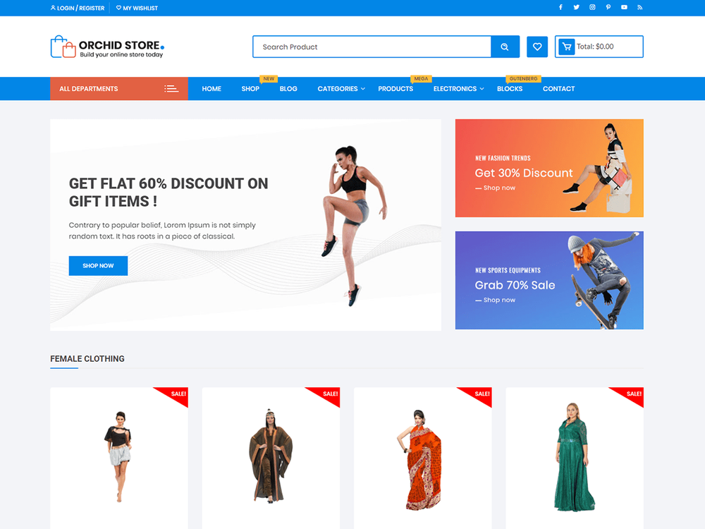 theme wordpress bán hàng đẹp