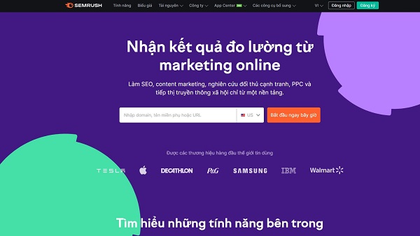 Semrush - Công cụ hỗ trợ SEO, phần mềm SEO chuyên nghiệp 