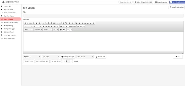 Phần mềm SEO kiểm tra từ khóa nổi tiếng Spineditor