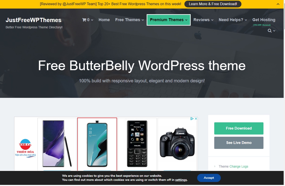 Theme WordPress thương mại điện tử