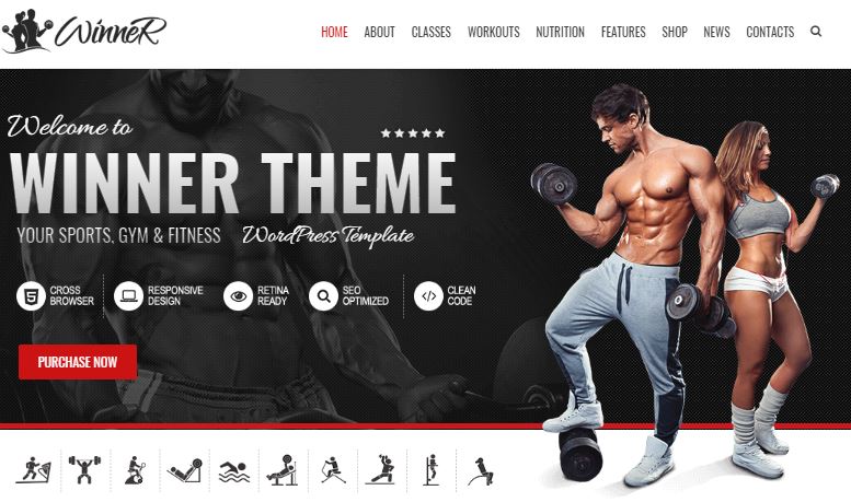 Mẫu thiết kế website phòng tập gym, thể hình chuyên nghiệp