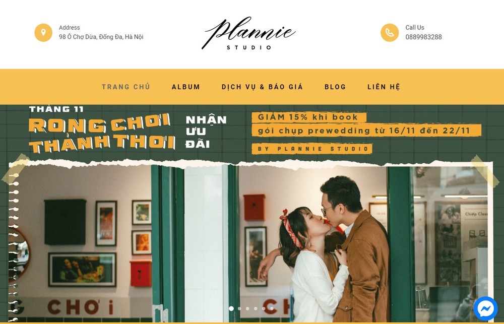 Các tính năng cần có khi thiết kế website ảnh viện áo cưới