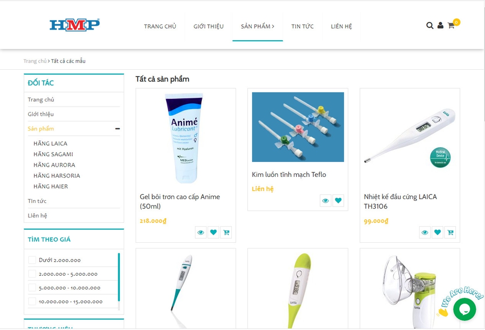 Một vài lưu ý khi thiết kế website thiết bị y tế 