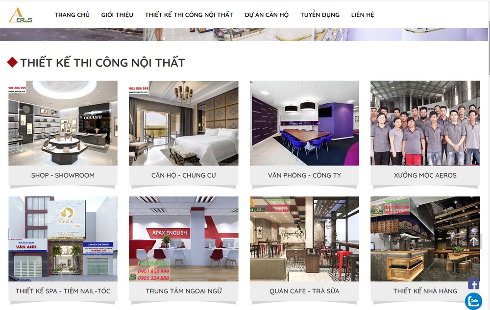Mẫu thiết kế website xưởng gỗ, kinh doanh đồ gỗ chuyên nghiệp
