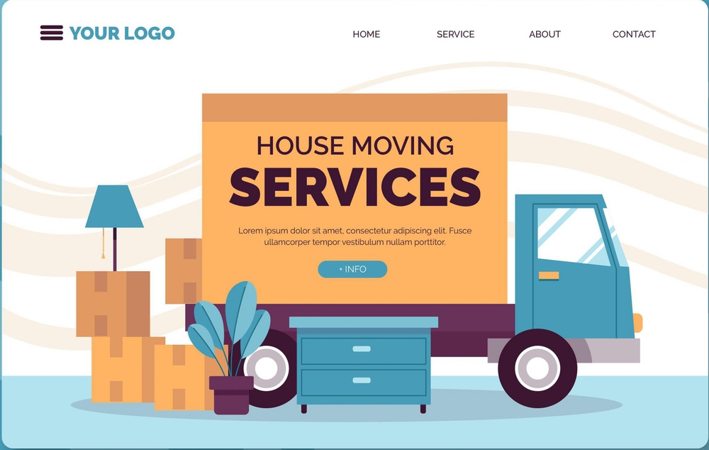 Một số mẫu thiết kế website dịch vụ chuyển nhà ấn tượng