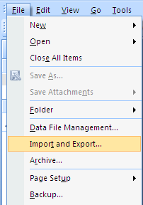 Import and Export