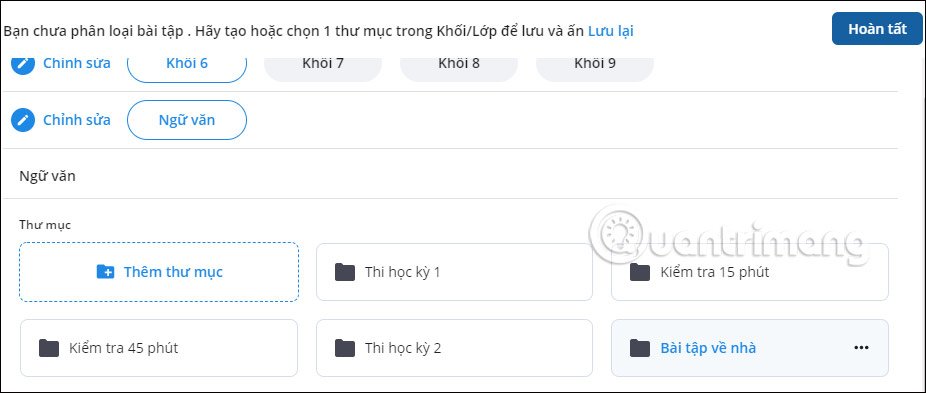 Lưu bài tập 