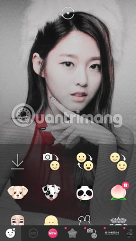 Biến hóa khuôn mặt khi quay video selfile với SNOW