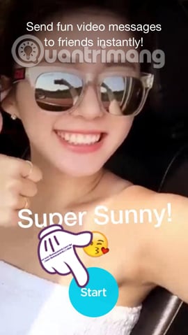 Biến hóa khuôn mặt khi quay video selfile với SNOW