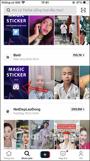 Hiệu ứng trend