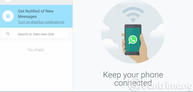 Đăng nhập WhatsApp thành công