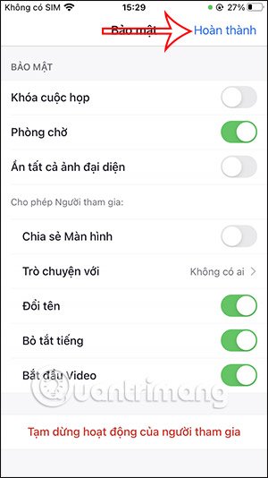 Lưu thay đổi