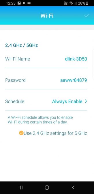 Bạn có thể kiểm soát tất cả các cài đặt router từ ứng dụng