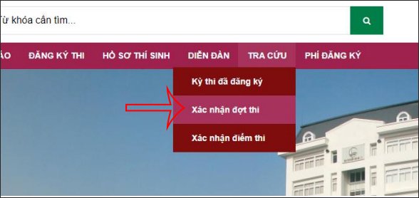 Xác nhận đợt thi