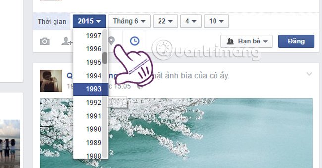 Facebook đã cho phép thêm ngày giờ vào trạng thái