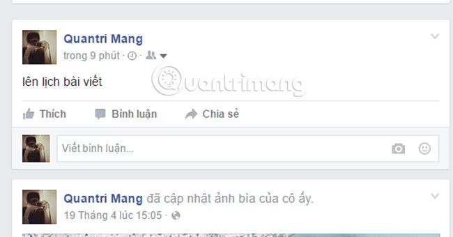 Facebook đã cho phép thêm ngày giờ vào trạng thái