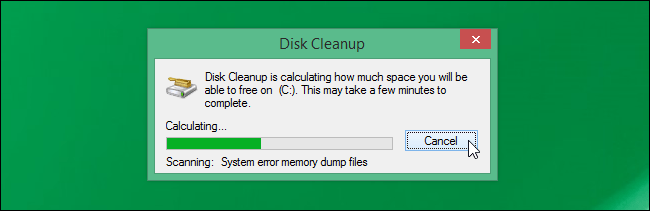cửa sổ Disk Cleanup
