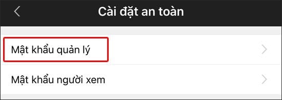 Mật khẩu quản lý 