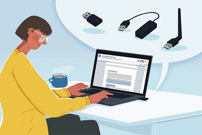 Dongle là một thiết bị nhỏ gọn, được thiết kế để cắm vào máy tính và kích hoạt nó cho các loại kết nối mạng cụ thể