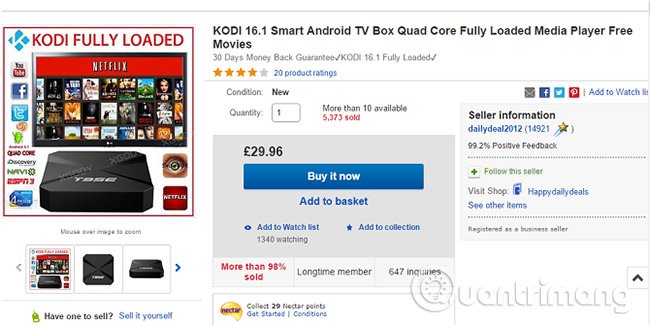 Kodi box có hợp pháp không?