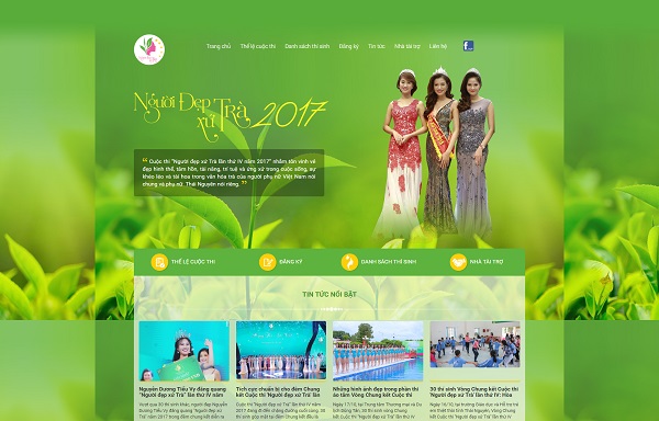 mẫu thiết kế website công ty người mẫu thu hút