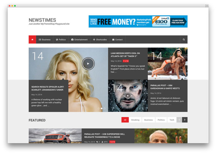 Một số mẫu thiết kế website tin tức, tạp chí nổi bật nhất 