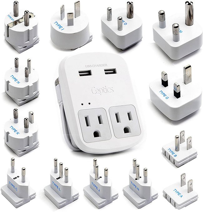 Ceptics World Travel Adapter Set