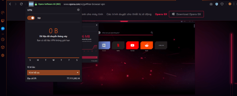 Opera GX : Trình duyệt siêu đẳng dành riêng cho giới game thủ !