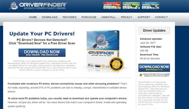 Phần mềm Driver Finder