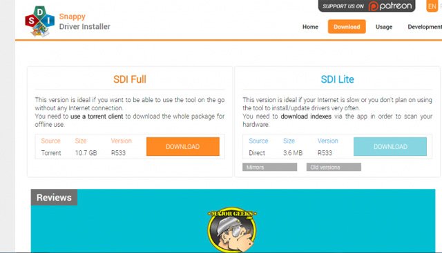 Phần mềm Snappy Driver Installer