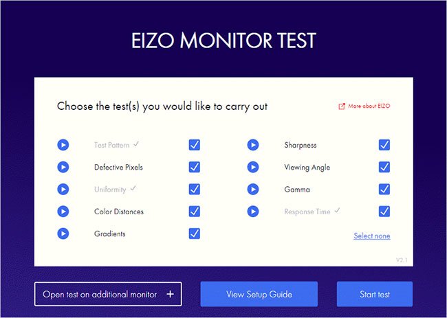Eizo Monitor Test