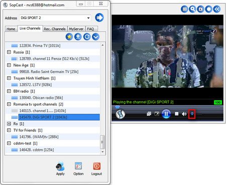 Khắc phục lỗi Sopcast không lên hình, giật hoặc lag