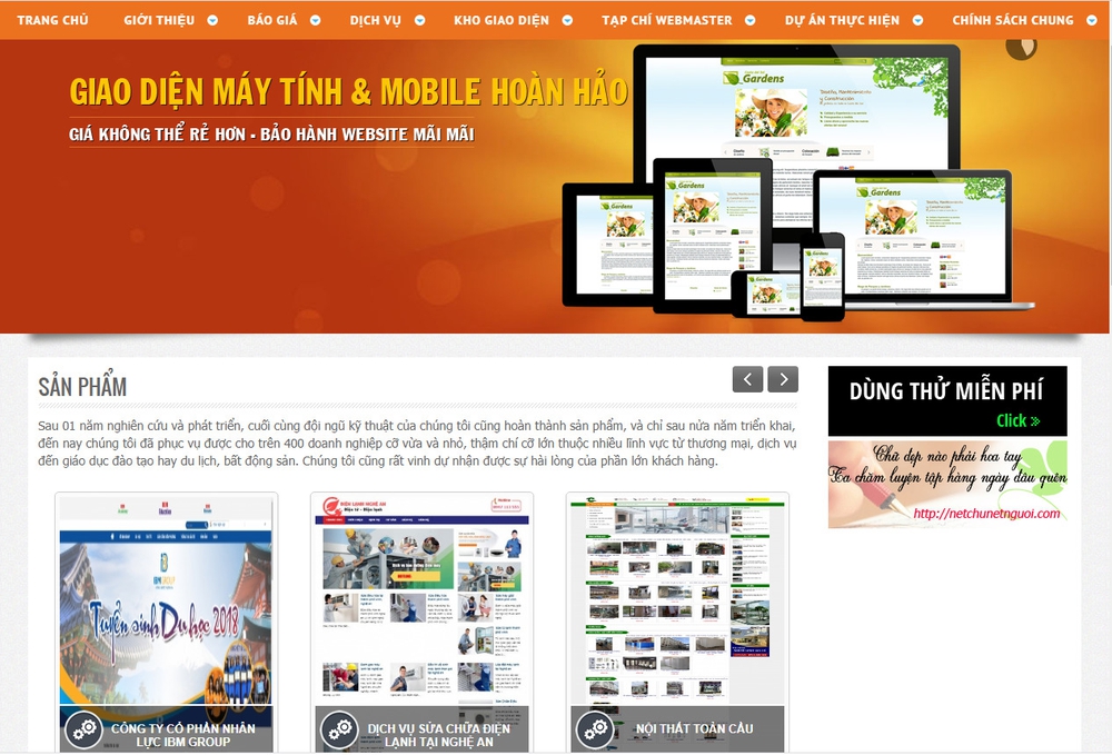 công ty thiết kế website tại Vinh giá rẻ
