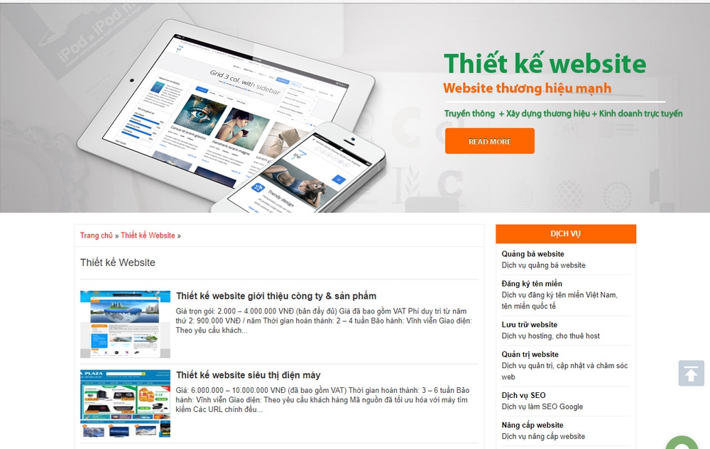 thiết kế web tại Bắc Ninh