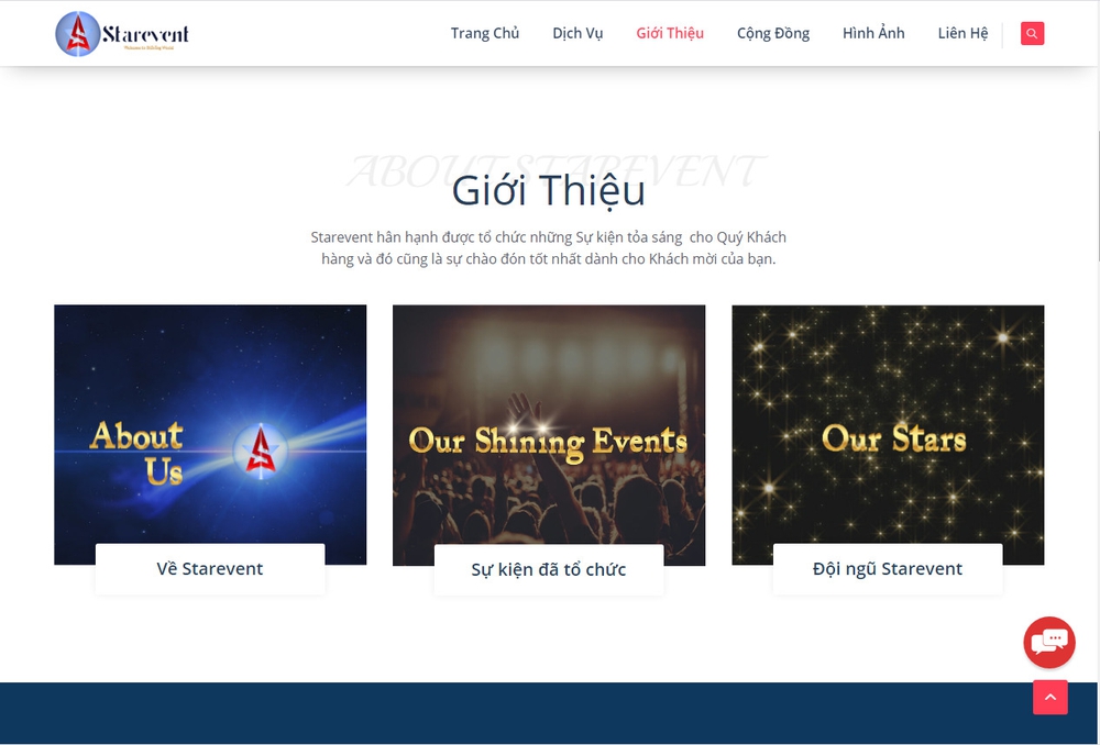 Các chức năng chính ở website công ty người mẫu