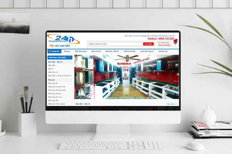 Thiết kế website bán gas, bình gas, bếp gas