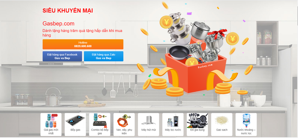Một số mẫu thiết kế website bán gas nổi bật, ấn tượng