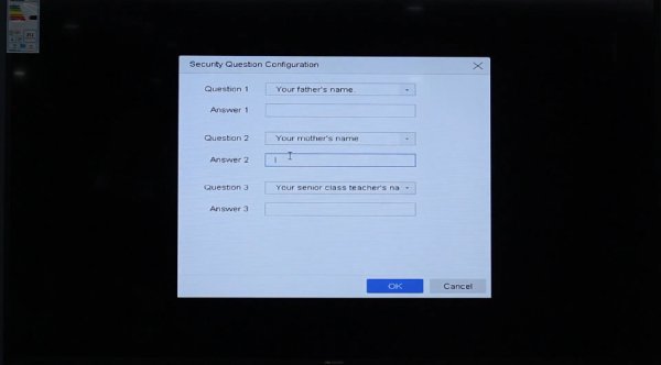Thiết lập câu hỏi bảo mật trên camera Hikvision