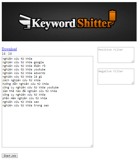 Tool tạo thẻ tag miễn phí không tốn thời gian: Keywordtoolaz