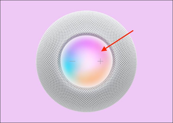 Màn hình cảm ứng điều khiển trên HomePod