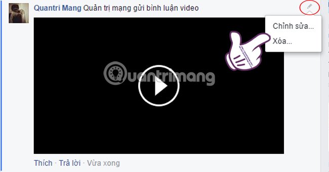 gửi bình luận bằng video