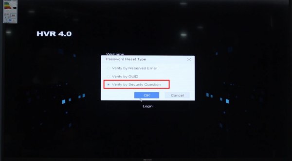 Xác thực phương thức khôi phục mật khẩu camera Hikvision bằng câu hỏi bảo mật