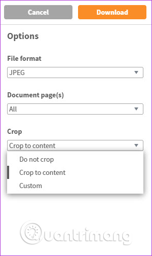 Chọn trang trong Document page